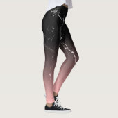Roze en zwarte marmer leggings (Rechts)