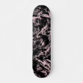 Roze en zwarte marmer persoonlijk skateboard