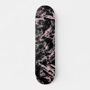 Roze en zwarte marmer persoonlijk skateboard