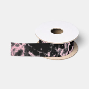 Roze en zwarte marmer satijnen lint