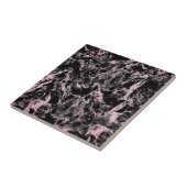 Roze en zwarte marmer tegeltje (Zijkant)