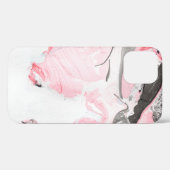 Roze en zwarte marmer textuur. Handtekening Case-Mate iPhone Case (Achterkant (horizontaal))