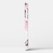 Roze en zwarte marmer textuur. Handtekening Case-Mate iPhone Case (Achterkant / Links)