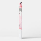 Roze en zwarte marmer textuur. Handtekening Case-Mate iPhone Case (Achterkant / Rechts)
