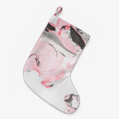 Roze en zwarte marmer textuur. Handtekening Kleine Kerstsok (Voorkant (Hangend))