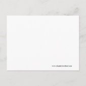 Roze en zwarte-meisjesmoo-Koe Baby Shower-uitnodig Uitnodiging Briefkaart (Achterkant)