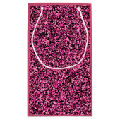 Roze en zwarte mini-Camouflage Klein Cadeauzakje (Achterkant)