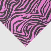 Roze en zwarte neonzebra Afdrukontkoppeling Tissuepapier (Detail)