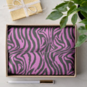 Roze en zwarte neonzebra Afdrukontkoppeling Tissuepapier (Geschenk)