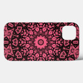 Roze en zwarte ornament sjaal patchwork sjaal Case-Mate iPhone case (Achterkant (horizontaal))
