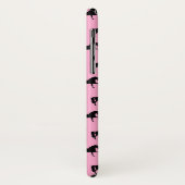 Roze en Zwarte Paard Sjaal Case-Mate iPhone Case (Achterkant/links)