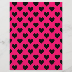 Roze en zwarte Patroonpapier