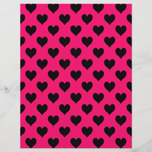 Roze en zwarte Patroonpapier (Voorkant)