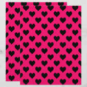 Roze en zwarte Patroonpapier (Voorkant / Achterkant)