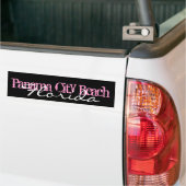 Roze en zwarte PCB Panama City Beach Florida Bumpersticker (Op Truck)