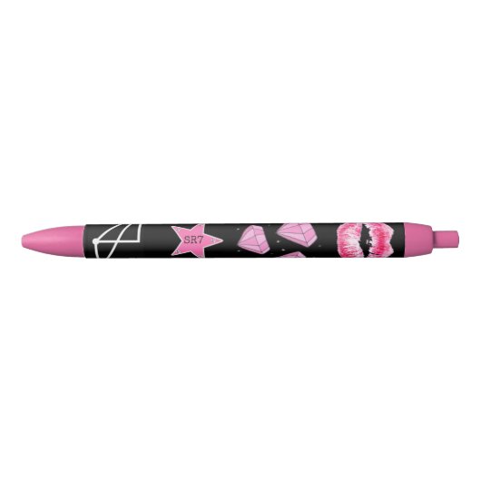 roze en zwarte pen (Voorkant)