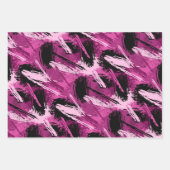 Roze en zwarte penseelpapierbladen voor penselen inpakpapier vel (Voorkant 3)
