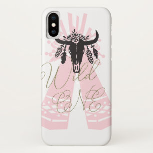 Roze en zwarte pijlen Boho Chic Wilde Case-Mate iPhone Case