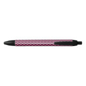 Roze en zwarte Plaid Halloween Pen (Achterkant)