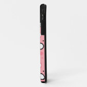 Roze en zwarte pokadop Case-Mate iPhone case (Achterkant/links)