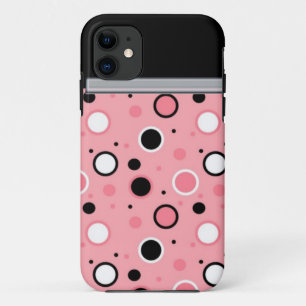 Roze en zwarte pokadop Case-Mate iPhone case