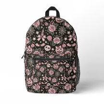 Roze en Zwarte Pompoen, Web en Roos Patroon