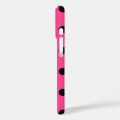 Roze en zwarte pooldots Case-Mate iPhone case (Achterkant / Links)