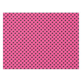 Roze en zwarte pooldots tafelkleed (Voorkant (Horizontaal))