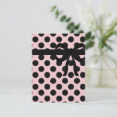 Roze en zwarte poolpunten kaart (Staand voorkant)