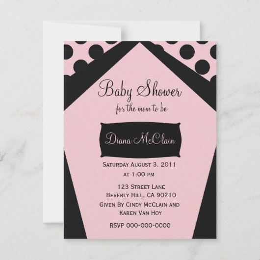 Roze en zwarte poolpunten kaart (Achterkant)