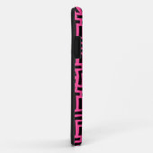 Roze en zwarte Pop maken het patroon Case-Mate iPhone Case (Achterkant/rechts)