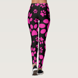 Roze en zwarte Prints Leggings