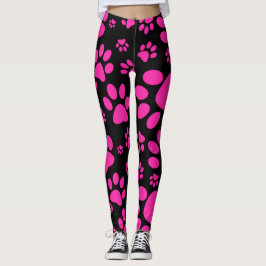 Roze en zwarte Prints Leggings