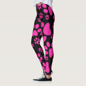 Roze en zwarte Prints Leggings (Links)
