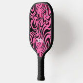 Roze en zwarte rode Pickleball Paddle (Links)