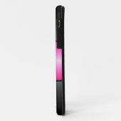 Roze en zwarte roestvrij staal Case-Mate iPhone case (Achterkant/links)