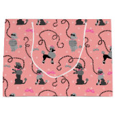 Roze en zwarte roze roze roodroze roodroze roze 50 groot cadeauzakje (Voorkant)