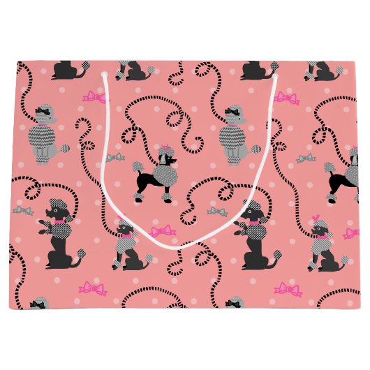 Roze en zwarte roze roze roodroze roodroze roze 50 groot cadeauzakje (Voorkant)