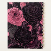 Roze en zwarte Rozen Planner (Achterkant)
