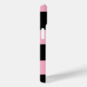 Roze en Zwarte Rut iPhone 15 Hoesje (Achterkant / Rechts)