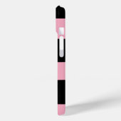 Roze en Zwarte Rut iPhone 15 Hoesje (Achterkant / Links)