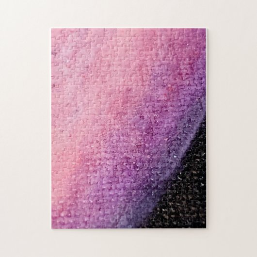 Roze en Zwarte Schildering Legpuzzel (Verticaal)