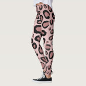 Roze en zwarte schildpadden leggings (Links)