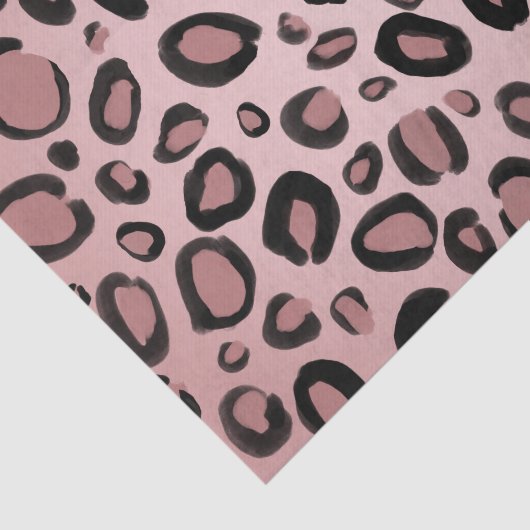 Roze en zwarte schildpadden tissuepapier (Detail)