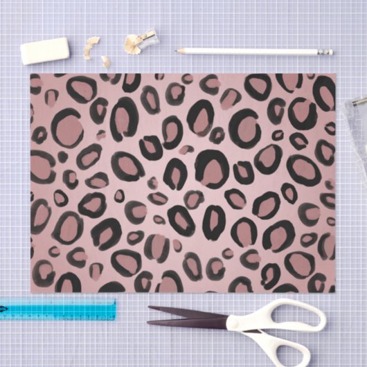 Roze en zwarte schildpadden tissuepapier (Craft)