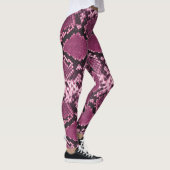 Roze en zwarte snakeskin leggings (Rechts)