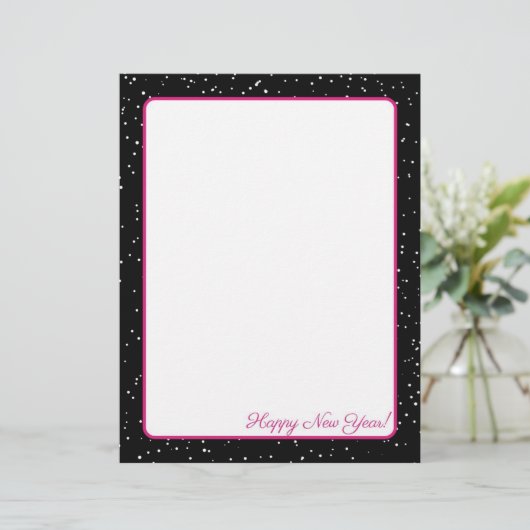 Roze en zwarte sneeuw met briefterhead (Staand voorkant)