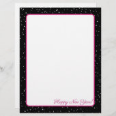 Roze en zwarte sneeuw met briefterhead (Voorkant / Achterkant)