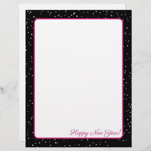 Roze en zwarte sneeuw met briefterhead (Voorkant / Achterkant)