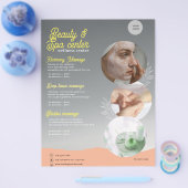 Roze en Zwarte Spa Kalmerende Schoonheid & Spa Fly Flyer (Enkel)